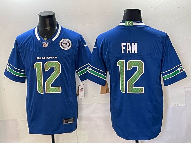 Men 2026 Seattle Seahawks #12 Fan Blue 6th generations Nike Limited NFL Jersey style 006->seattle seahawks->NFL Jersey